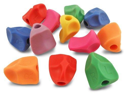 The Classics Solo Training Grips, 12 Pack, Assorted Colors, .75 Inch Long