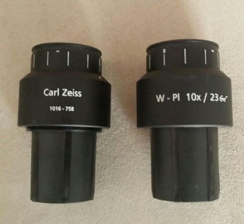 Set of Zeiss 1016-758 W-PL 10X/23 30mm Microscope Eyepieces - Great Deal!