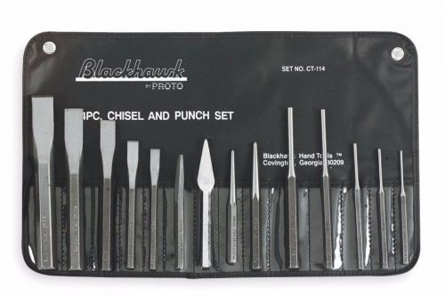 Blackhawk by proto nb114pp punch and chisel set, 14 pieces for sale
