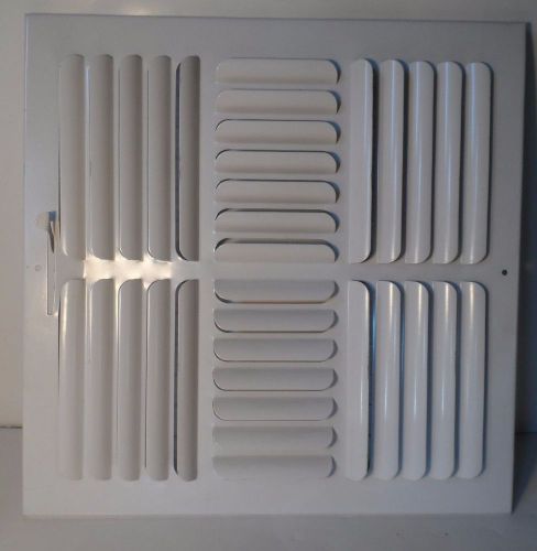 14 x14 Quad-Directional Louvered Vent with shut-off 1&#034; Core Scratch Sale!