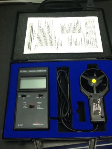 Extech Thermo-Anemometer Field Master w/ Vane, Probe, cars and manual