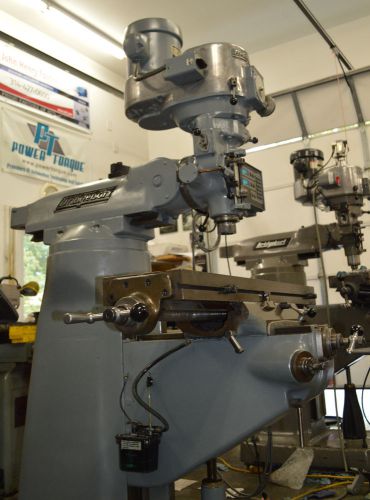 1-1/2 hp bridgeport 2j variable speed milling machine serviced and running great for sale