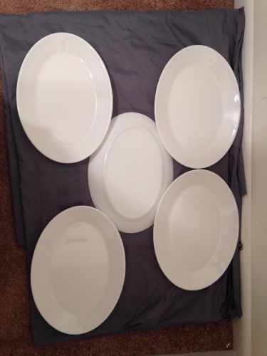 Arcoroc Opal Restaurant White Oval Platter, 11 3/4 inch - 5
