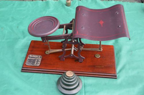 UNUSUAL AND VERY RARE SET OF PARCEL POST WEIGHING SCALES FROM A LUCKY FIND!!