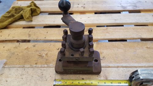 4-way indexable turret tool post square head-Edward Andrews Warner &amp; Swasey