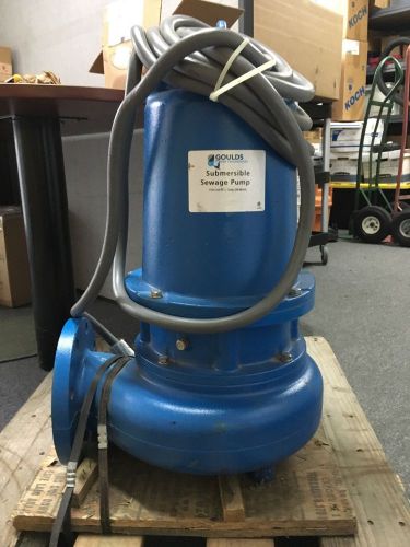 Goulds water technology ws7532d4 4&#034; submersible sewage pump, 7.5hp, 230v, 19ft for sale