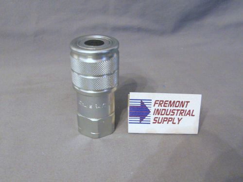 (Qty of 2) Hydraulic flush face quick coupler female end ISO 16028 3/8&#034; NPT