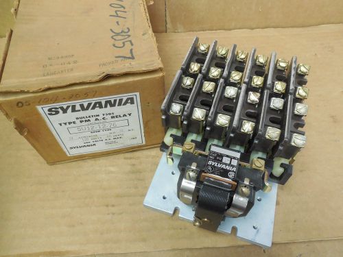 Sylvania 7305 PM AC Relay 5U12-12-76 5U121276 12 Contacts 120V 600 VAC New