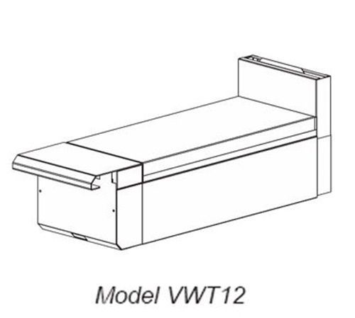 Vulcan vwt12 v series heavy duty range 12&#034; work top modular frame for sale