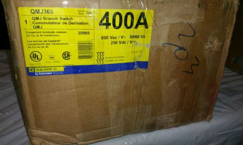 **BRAND NEW IN BOX** Square D QMJ365 Panelboard Switch 400A 600V