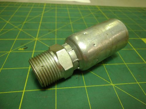 EATON WEATHERHEAD 12U-112 HYDRAULIC FITTING 3/4&#034; MALE PIPE X 3/4 HOSE ID #59968