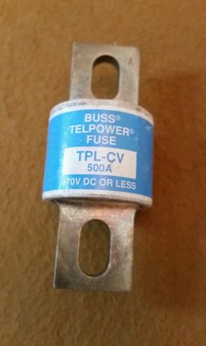 Cooper bussmann tpl-cv 500a 500-amp 170v dc buss telpower protection fuse for sale