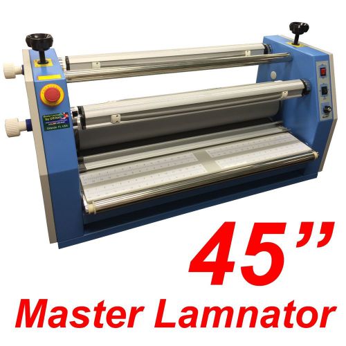 New 45&#034; large electric cold roller laminator for face mounting overlaminating