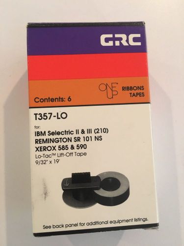 5 GRC TYPEWRITER LIFT OFF TAPE for IBM Selectric II &amp; III