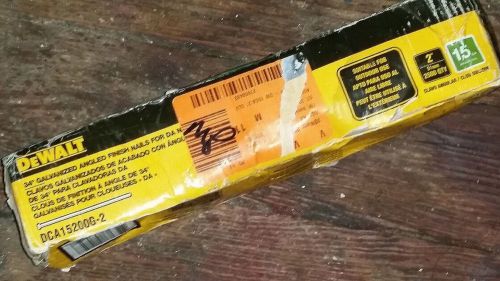 DEWALT 15GA 2 Inch Angled Galvanized Finish Nail 2,500 pack #DCA15200G