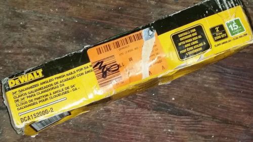 Dewalt 15ga 2 inch angled galvanized finish nail 2,500 pack #dca15200g for sale