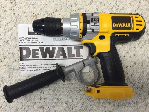 Dewalt•1/2&#034; 18volt•heavy duty cordless hammerdrill/driver•dc927•tool only•*new*! for sale