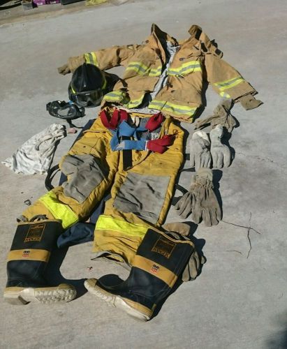 Used firefighter turnout gear kit/set