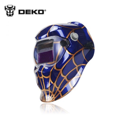 Deko blues auto darkening solar welding helmet arc tig mig certified welder mask for sale
