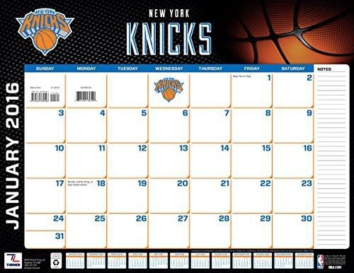 Turner New York Knicks 2016 Desk Calendar, January-December 2016, 22 x 17&#034;