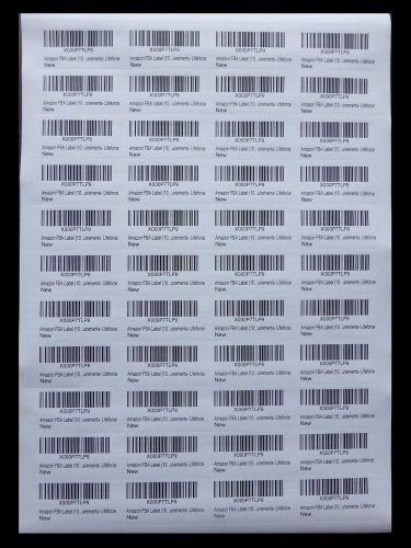 Amazon FBA Label (100 Sheets 4400 Labels) 44-up labels 48.5 x 25.4 mm on A4(1...