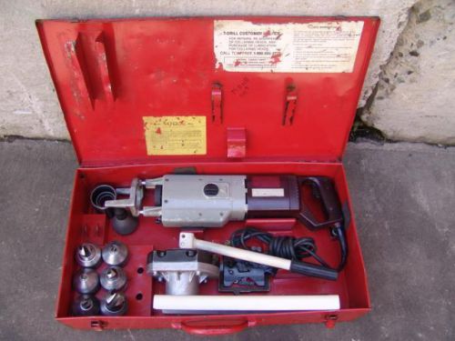 T-DRILL 55 COOPER PIPE TEE FORMING MACHINE WITH 6 BITS 1/2&#034; - 2&#034; - L@@K
