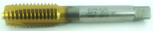 EMUGE Metric Tap M18x2.5 SPIRAL POINT HSSCO5% M35 HSSE TiN Coated