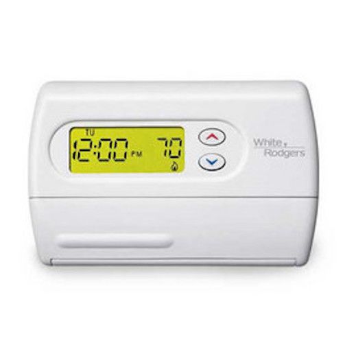 White-Rodgers 1F86-344 Non-Programmable Single Stage Thermostat &amp; Cover-Up Plate