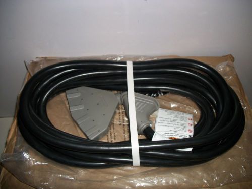 New - Briggs and Stratton 20amp / 25&#039; generator adapter cord with 4 120v outlets
