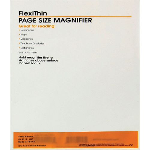 &#034;Mighty Bright FlexiThin Magnifier 10.75&#034;&#034;X7&#034;&#034;-Page Size, Set Of 6&#034;