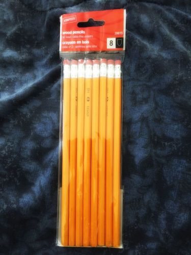 Staples Pack of 8 Wood Pencils