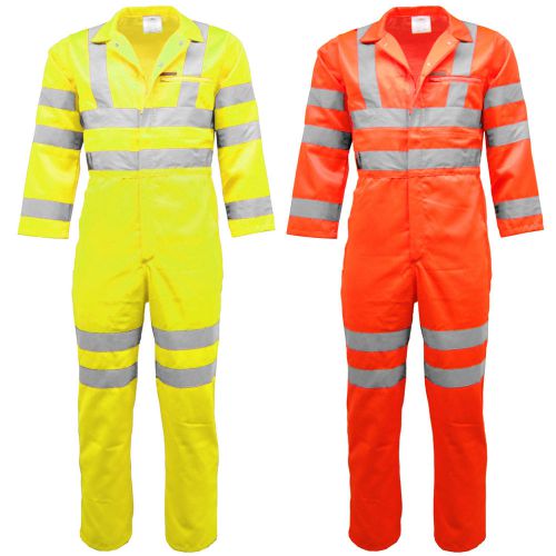 Hi Vis Visibility Reflective Overall Boiler Suit | Coverall | Workwear | Railway
