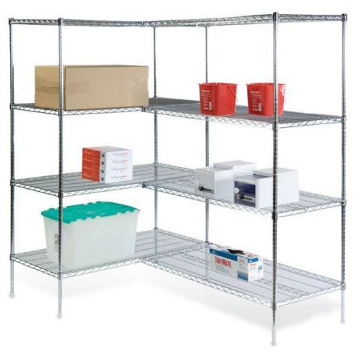 Corner unit 48&#034;w x 24&#034;d (each shelf)  overall: 72&#034;w x 48&#034;d x 72&#034;h 1 set for sale