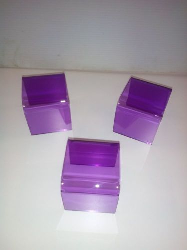 Acrylic display stand / riser purple color 3x3x3 3 pcs set  acrylic for sale