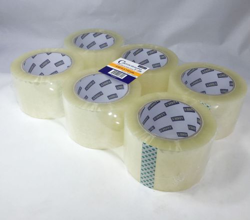 6 Rolls Clear Sealing Tape Carton Packing Box Tape 2.83&#034;x110Y 2.2Mil 14425-6