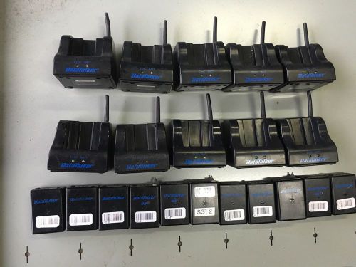 Lot Of Ten (10) Integrian Datatalker Charging Station DT-1CH  PE3DT-1R +batterie