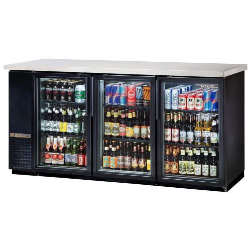 Back bar cooler three-section true refrigeration tbb-24-72g-ld (each) for sale