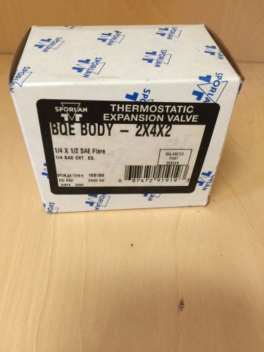 Sporlan BQE Body- 2x4x2- Thermostatic Expansion Valve- 1/4 x 1/2 SAE Flare