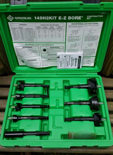 Greenlee 149h2kit e-z bore 1/2 - 2&#034; conduit and pipe drill bit wood boring bits for sale
