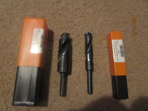 Two Hertel drill bits one 1-1/4 and one 51/64