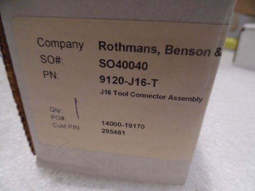 ATI Industrial Automation 9120-J16-T Module  J16 Tool Connector Assembly NIB