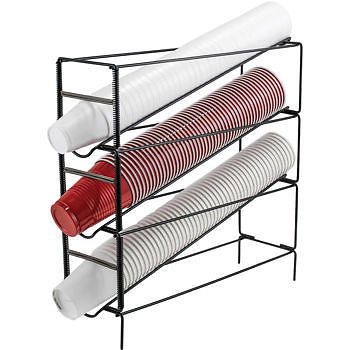 Winco CDR-3, 20x6.25x19.25-Inch 3-Tiered Cup Dispensing Rack