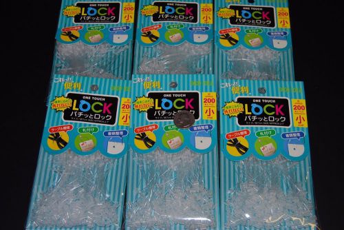 Lot Of 1200 Snap Lock Pin Security Loop Plastic Tag Fasteners Clear Fasteners 3&#034;