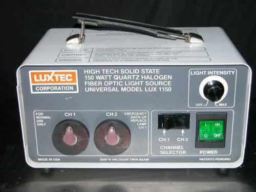 Luxtec 1150 Endoscope Halogen Fiber Optic Light Source