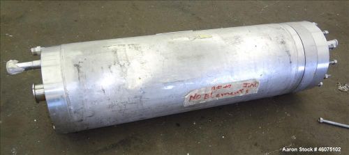 Used- Ionics Pressure Cartridge Filter, 304 Stainless Steel. Approximate 7&#034; diam