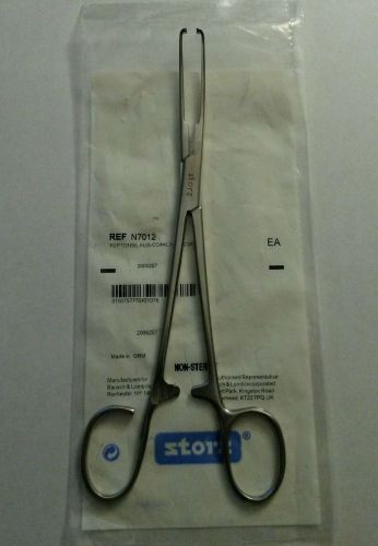 STORZ N7012 TONSIL FORCEP 8&#034; ALLIS-COAKLY 5MM JAWS CURVED 199MM SURGICAL NEW