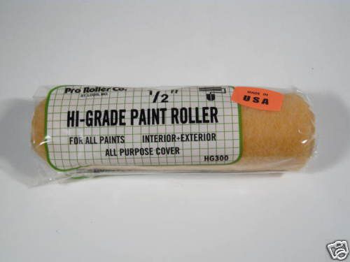Paint Roller Cover 1/2&#034; x 9&#034; Hi Grade Polyester USA