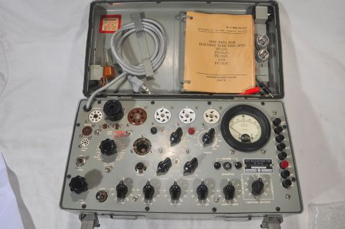 (1) tv-7a/u vacuum tube tester, dan nelson recalibrated, for sale