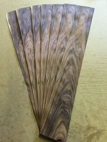 Wood Veneer Rosewood 4x35 22Pcs Total Raw Veneer  &#034;EXOTIC&#034; RW12 6-16-16