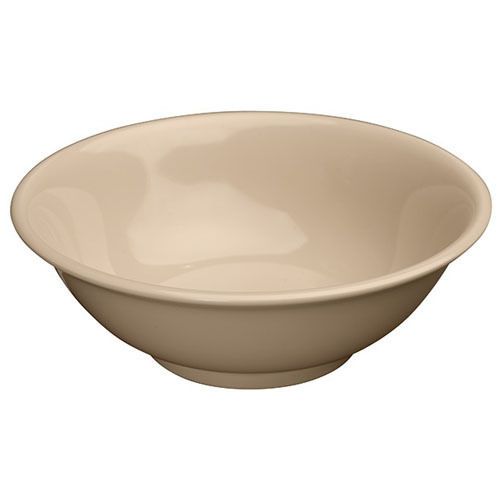 Winco MMB-32, 32-Ounce 7.5-Inch Diameter Rimless Melamine Bowls, Tan, 1 Dozen, N